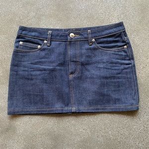 A.P.C. Raw denim mini skirt